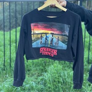 Juniors Stranger Things Crop Top Small